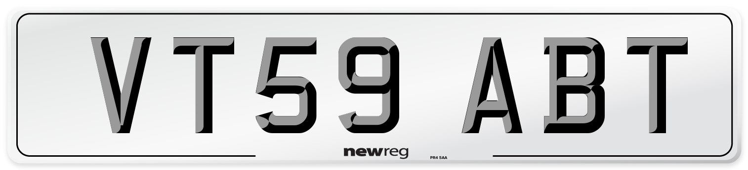 VT59 ABT Number Plate from New Reg